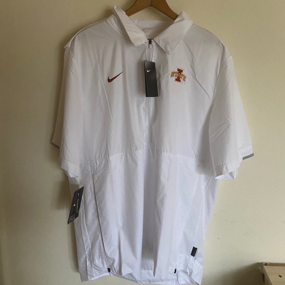NWT Nike Iowa State Cyclones White Windbreaker L T